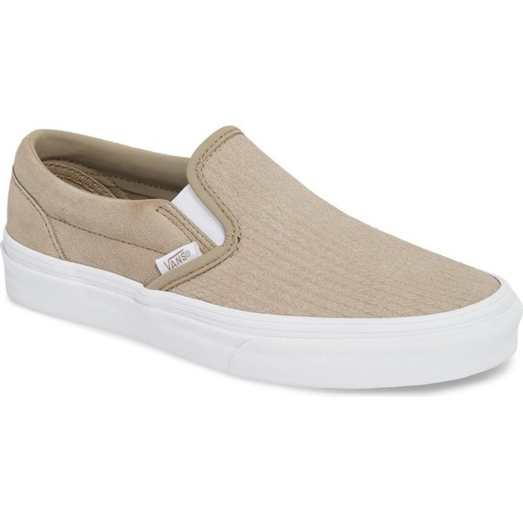 Vans Shoes - Vans Classic Slip-On Suede Desert Taupe